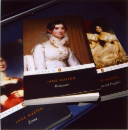 Polaroid of Austen books